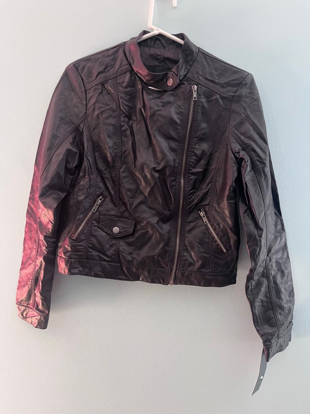 BRAND NEW Faux Leather Jacket Size Small